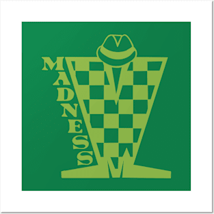 Madness Checkerboard HD - Green Posters and Art